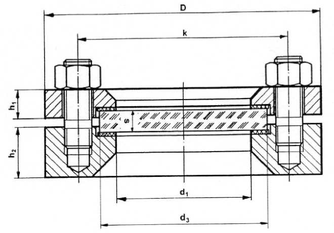 ИНМОР | Стекла смотровые круглые PN 10/16 Рис.13-007