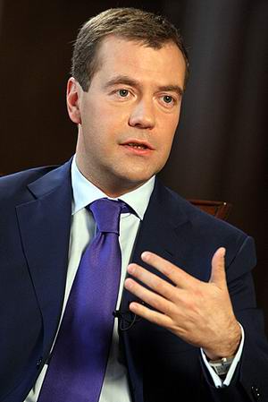 Президент России Медведев Д.А.